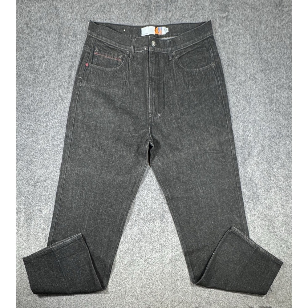 Indigo Red Mens Size 36 Black Stanley Classic Fit Relaxed Leg Y2K Style